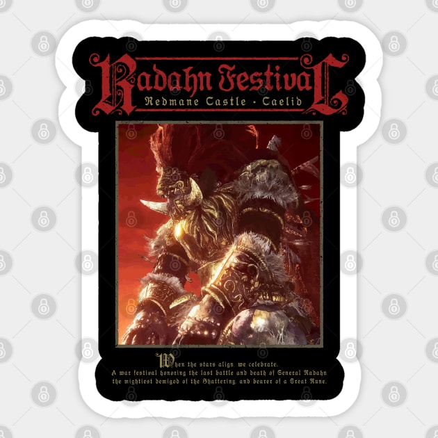 Radahn Festival Sticker by WitheredLotus